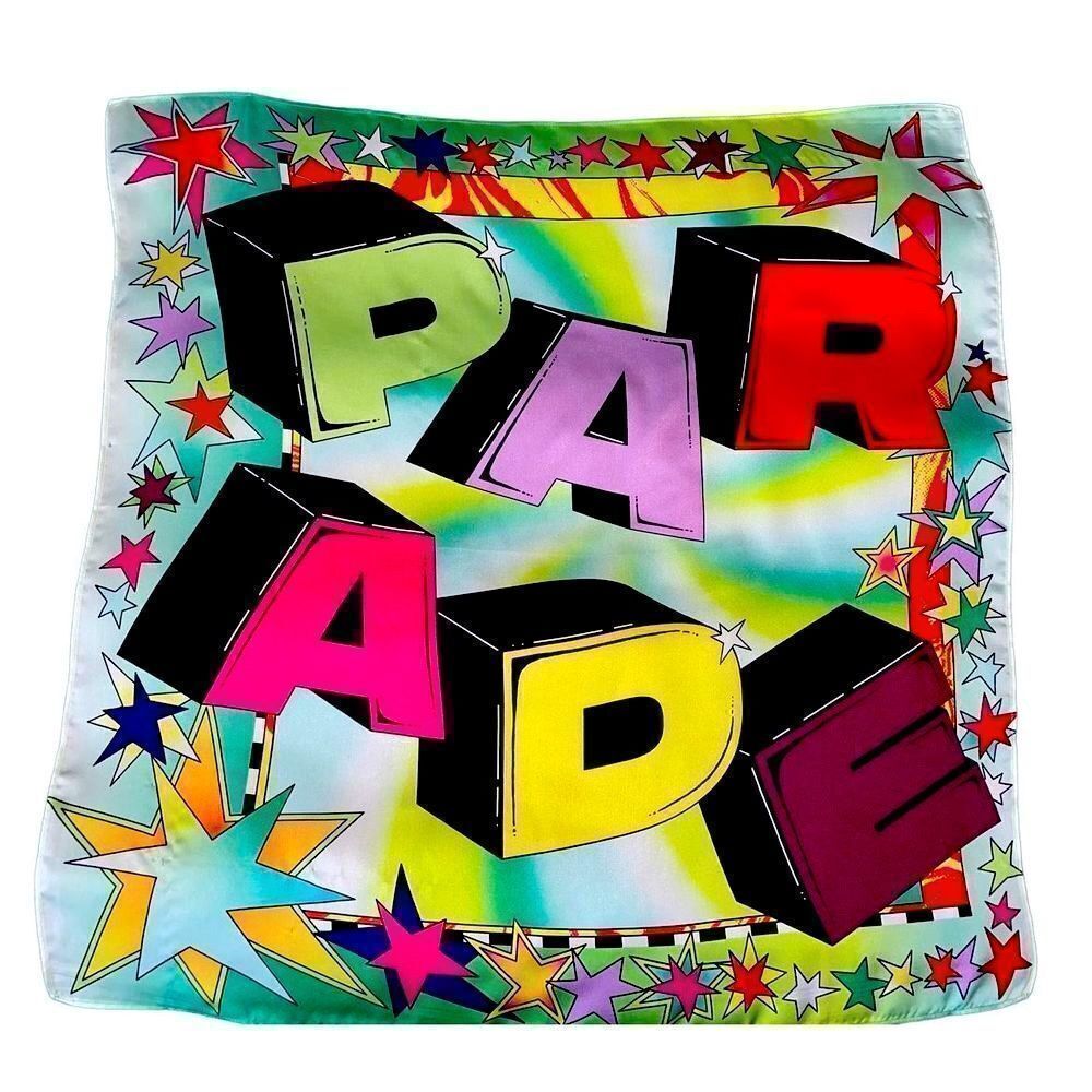 Pride Parade Abstract Square Scarf - Picture 5 of 12